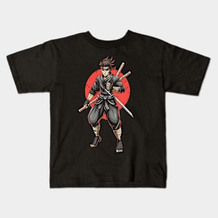 Ninja Harajuku Retro Manga Style Kids T-Shirt